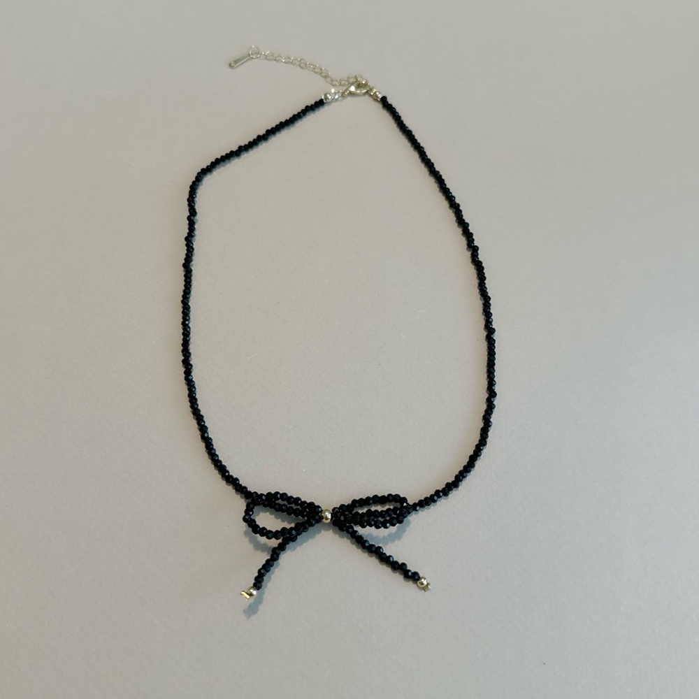 Boho bow necklace N1052 - Picture 2 of 4